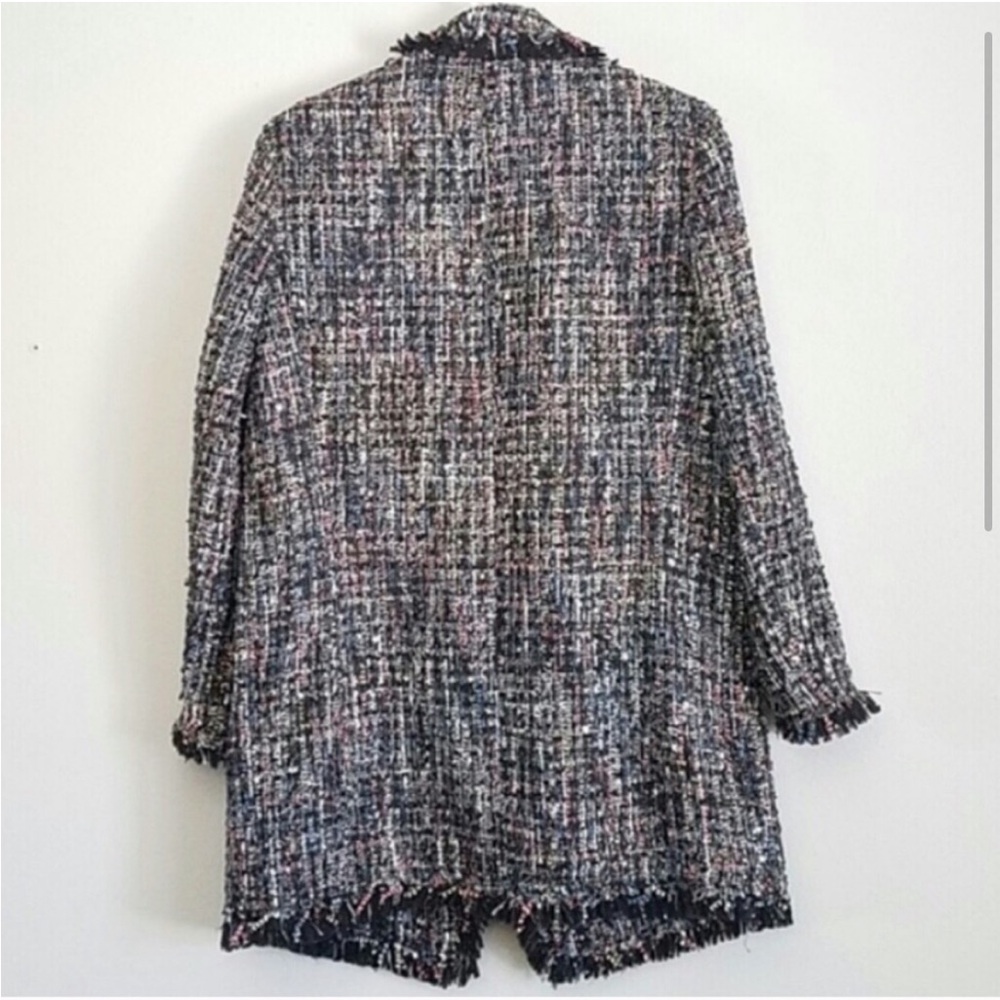 Frayed Button up blazer jacket - Picture 3 of 6